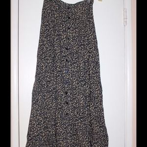 Long vintage floral skirt