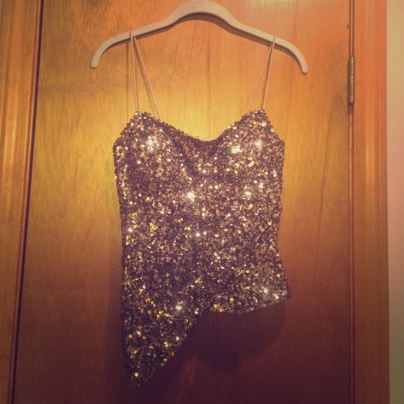 🚫sold🚫Cache Sequin Top