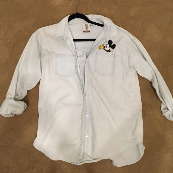 Forever 21 Tops - Forever 21 Mickey Mouse denim shirt