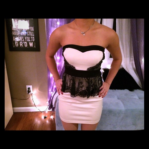 Lace Peplum Dress