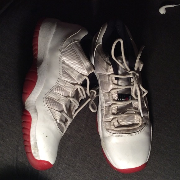 Red and white Jordan's