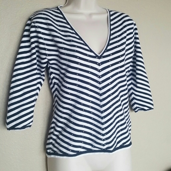 Vintage Von Saken Rhinestone Top - Picture 2 of 3