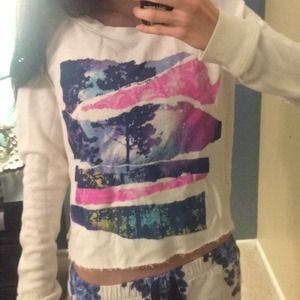 Slouchy Night Rose Sweater