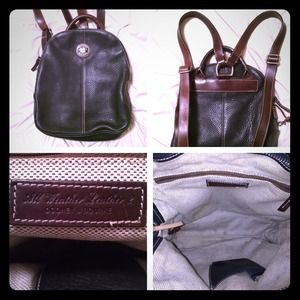 Dooney & Bourke Black & Brown Mini Backpack