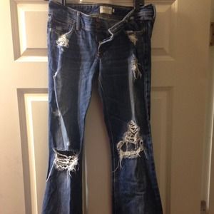 Abercrombie distressed jeans