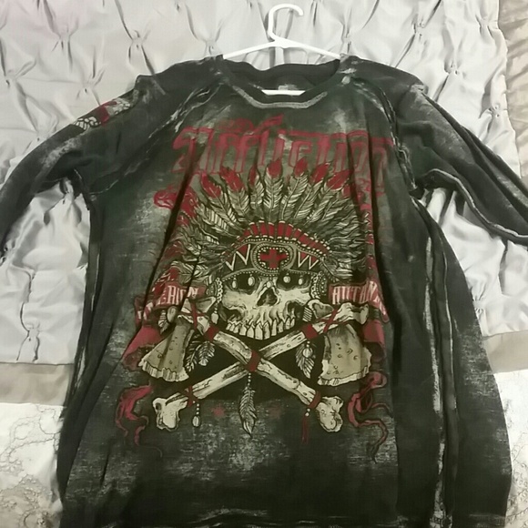Affliction long sleeve mens shirt