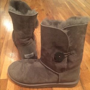 Ugg Bailey Button Boots - Gray