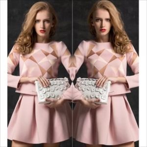 Reserved NWOT Bodycon shirt skirt dress