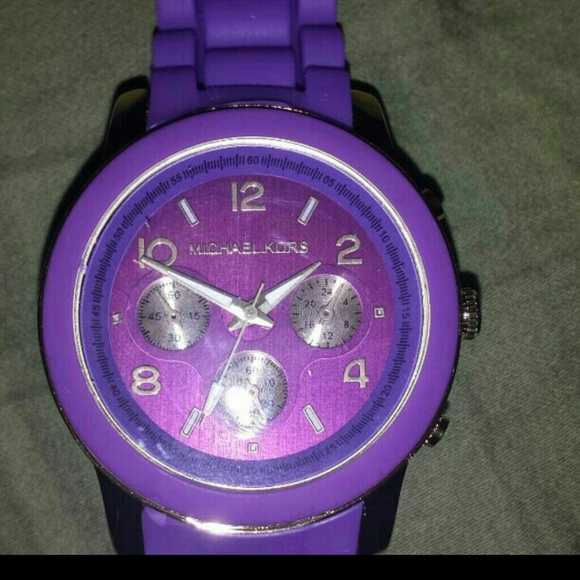 Purple Michael kors watch