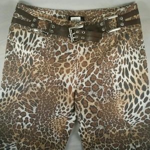 Leopard print pants