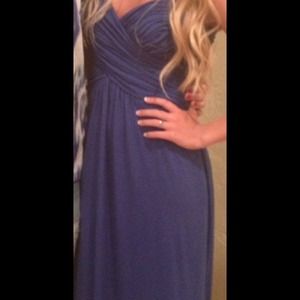 Royal blue prom dress