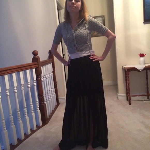 H&M sheer maxi skirt - Picture 3 of 4