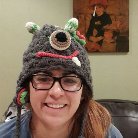 Knitted monster hat