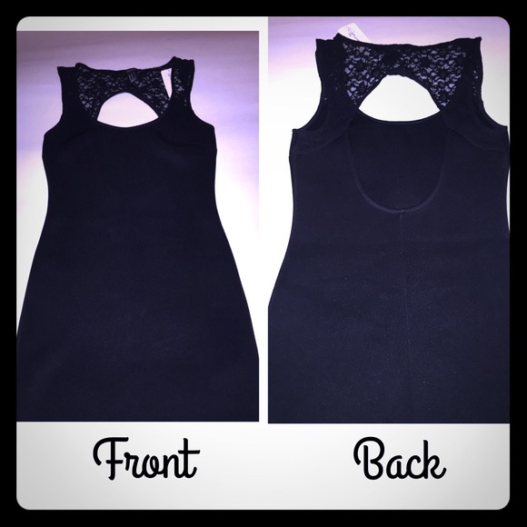Black bodycon sexy dress