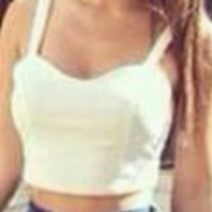 Black and white crop top see other pics