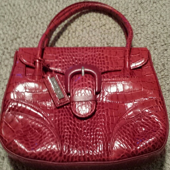 Beautiful red croc Antonio Melani purse - NWT