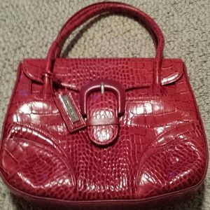 Beautiful red croc Antonio Melani purse - NWT
