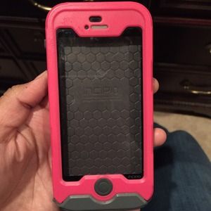 Pink waterproof iPhone 5 case