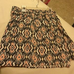 WetSeal Indie/Tribal Print Skirt!