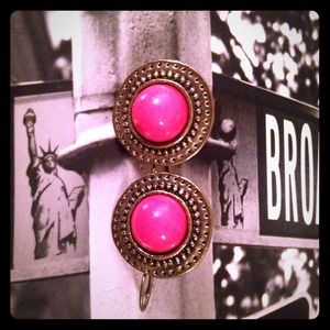 SOLD! Pink and Bronze Earrings