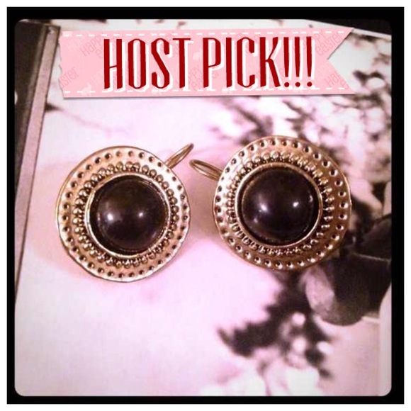 Host Pick!!! Black and Bronze Earrings