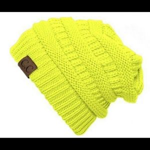 Slouchy Beanie - Neon Yellow Slouchy Beanie - Neon Yellow