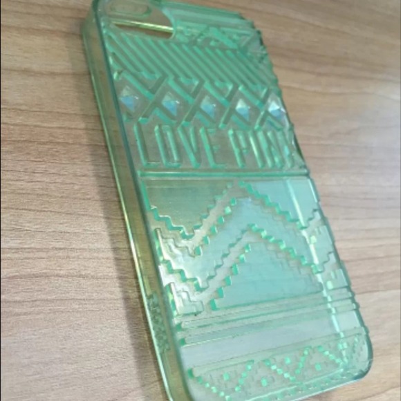 Teal 3D LOVE PINK case for iPhone 5/5s