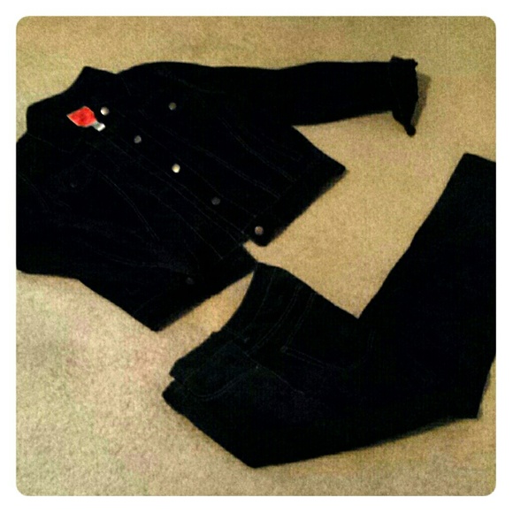 Suede jacket and pants