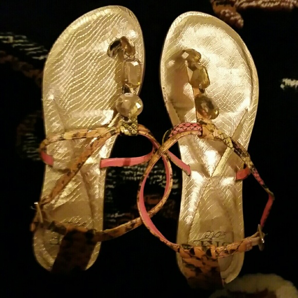 Gold Color Sandals - Picture 2 of 3