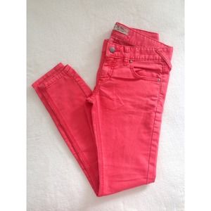 Free people coral jeans