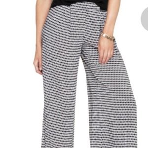Black/White palazzo pants