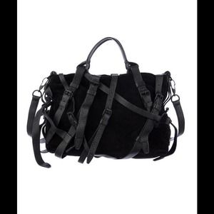 Black Strappy Satchel