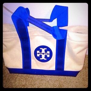 Tory Burch navy tote bag