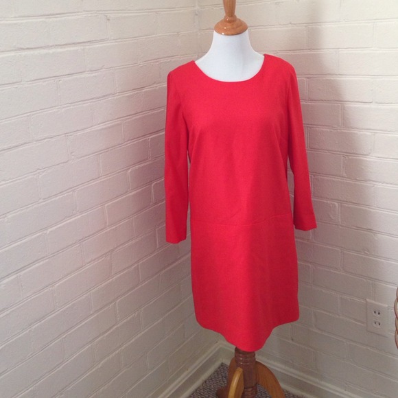 ❤️sold❤️J.Crew wool dress bright orange