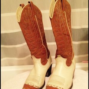 Leather Cowboy man made boots