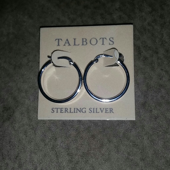 Sterling silver hoops