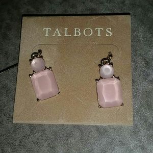 Blush pink gold earings