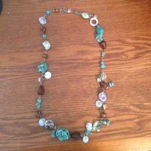 Long rock necklace