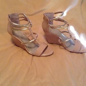 Jessica Simpson Nude Wedge Sandals size 8