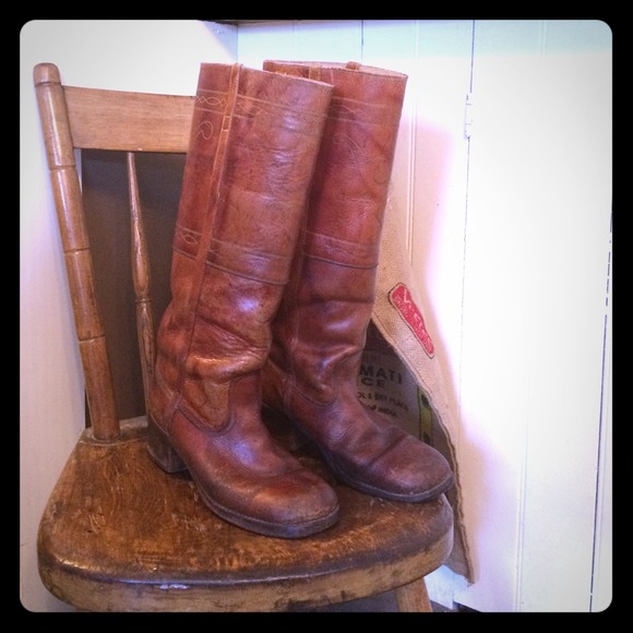 🐂 Amazing vintage frye like campus boots 🐂
