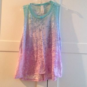 Tie dye muscle tank