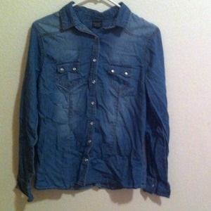 Jeans button up shirt