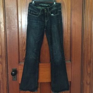 American Eagle Artist Dark Wash Flair Jeans