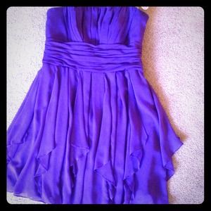 Regency purple bridesmaid dress