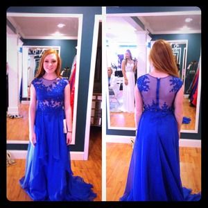 Royal Blue prom dress