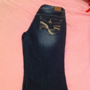 Dark blue jeans