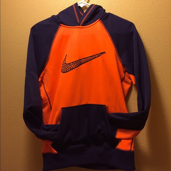 Orange and purple Nike hoodie