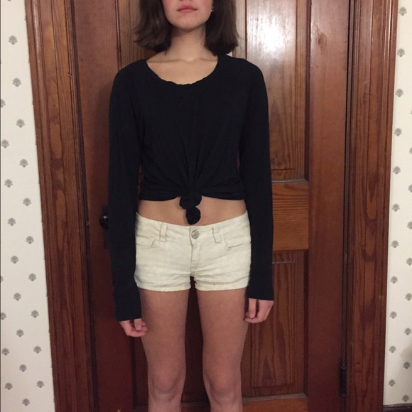 American Eagle Pastel Lace Overlay Stretch Shorts