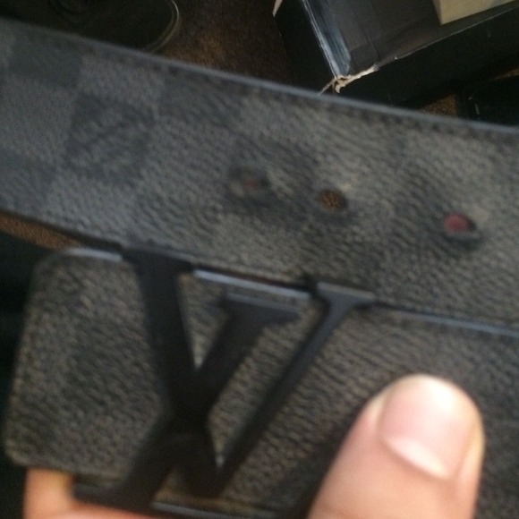Louis Vuitton DAMIER BLK belt size 40 - Picture 4 of 4