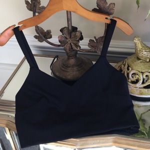Express black crop top